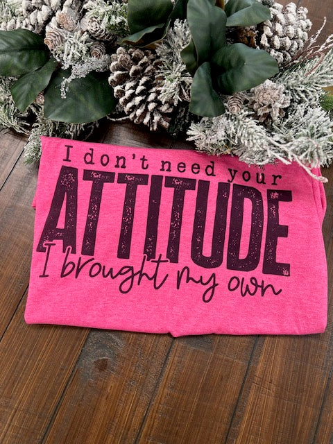 I DONT NEED YOUR ATTITUDE