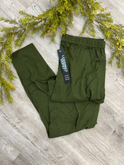 TC olive green LEGGINGS