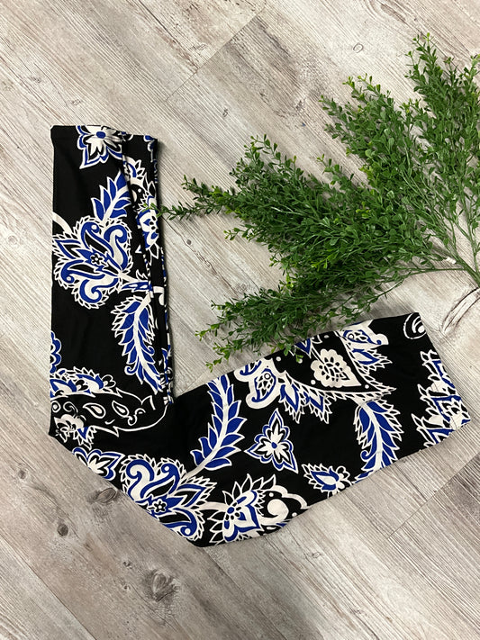 OS BLACK AND BLUE PATTERN LEGGING